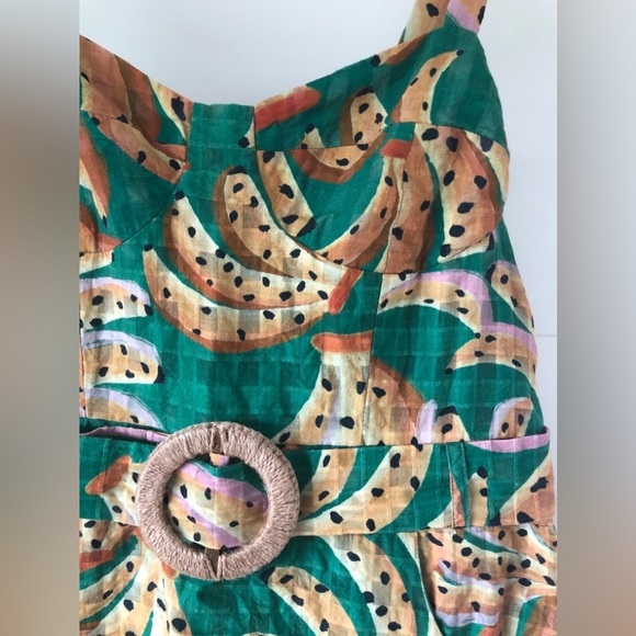Farm Rio Mini Banana Pattern Belted Dress - Picture 5 of 5